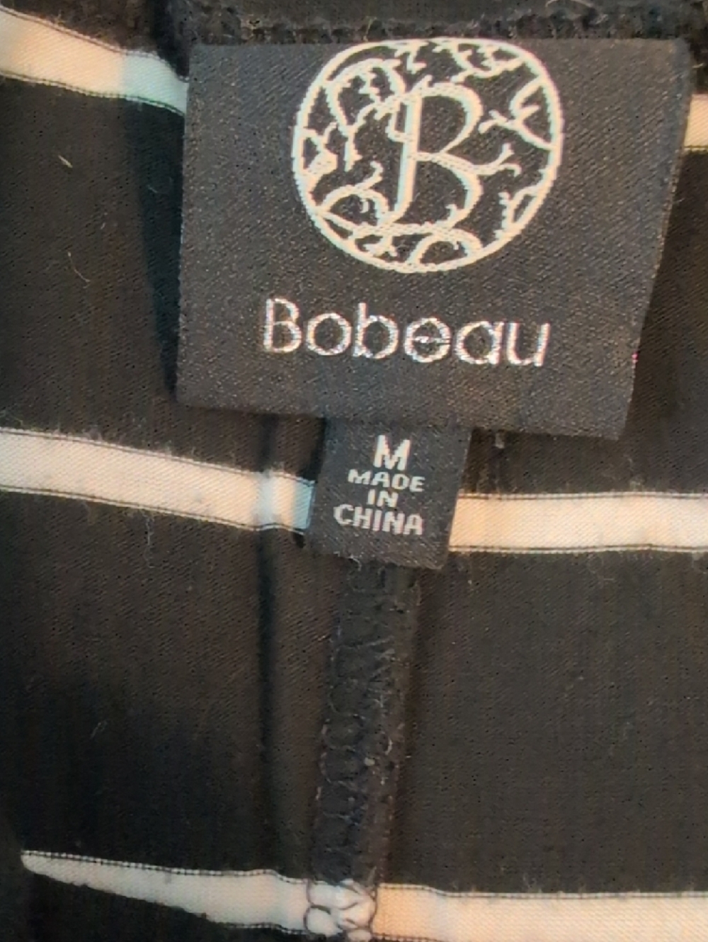 bobeau Black and White Striped Strapless Maxi Dress - Picture 3 of 3